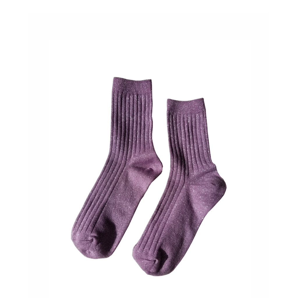 Le Bon Shoppe korte kousen Her socks - Lila glitter