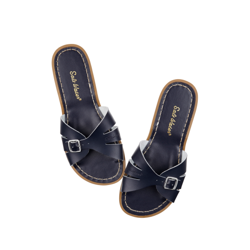 Kids shoe online Salt water sandal sandals Salt-Water Classic Slides in navy blue