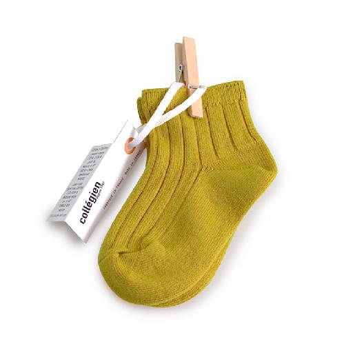 Kids shoe online Collegien short socks Short socks green/yellow crocodile