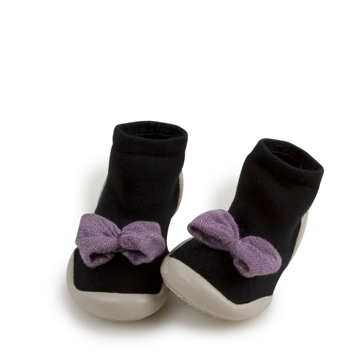 Kinderschoen online Collegien pantoffels Sokpantoffel Lavender Bow Collgien