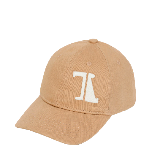Kids shoe online The Animals Observatory caps Beige cap with graphic logo TAO