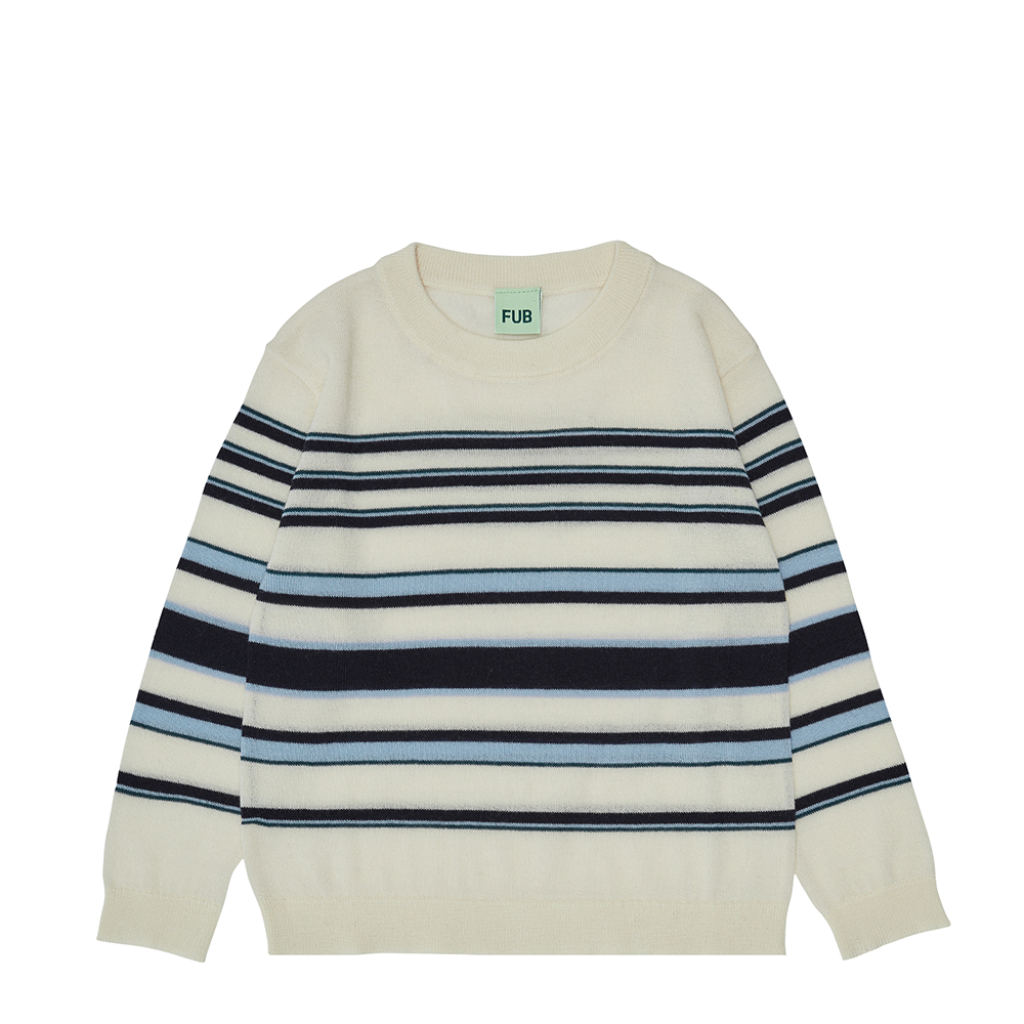FUB - Ecru/navy striped sweatshirt