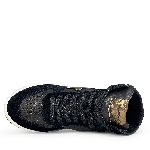 AMA BRAND trainer Sneaker in black and bronze
