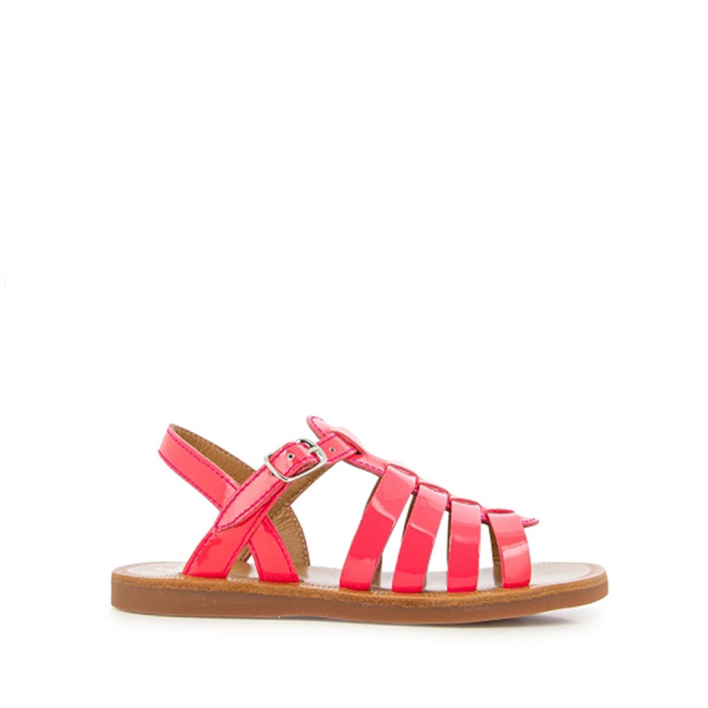 Pom d'api - Plagette Strap Sandal Pink Neon
