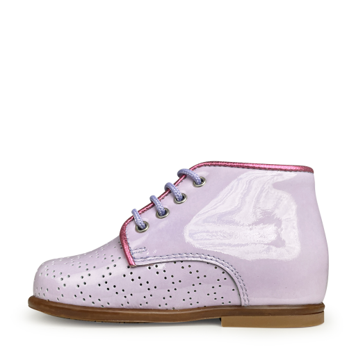 Beberlis first walkers Lace-up lilac