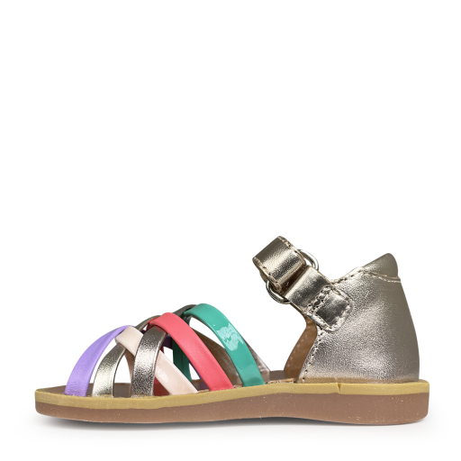 Pom d'api sandalen Sandaal multicolor gekruiste bandjes