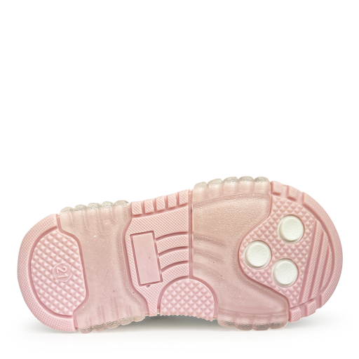 Rondinella sneaker Witte sneaker met roze accenten