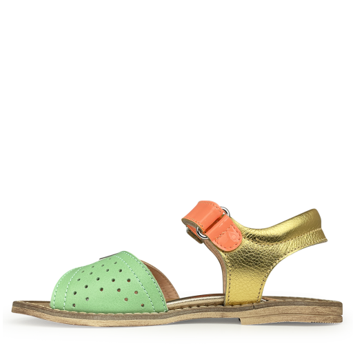 Rondinella sandals Sandal orange, gold and green