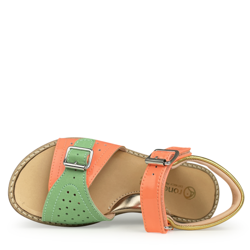 Rondinella sandals Sandal orange, gold and green