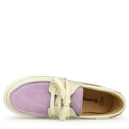 Romagnoli  boat shoes Boot shoe lilac white