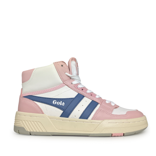 Kinderschoen online Gola sneaker Roze blauwe hoge sneaker