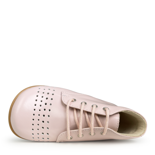 Beberlis first walkers Lace shoe soft pink