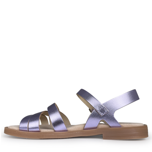 Beberlis sandalen Sandaal paars zacht metallic