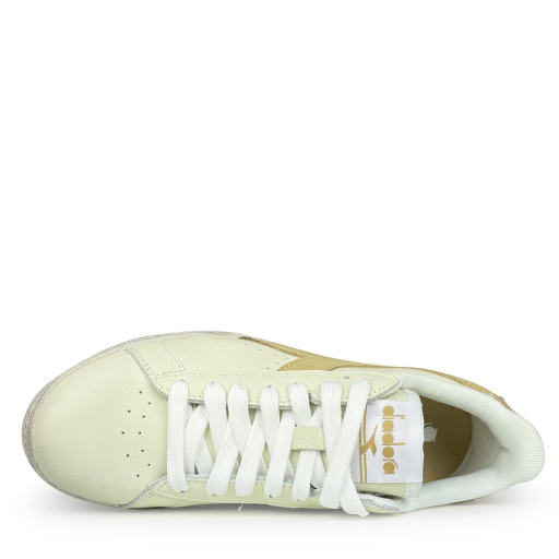 Diadora sneaker Lage off-white sneaker met beige logo