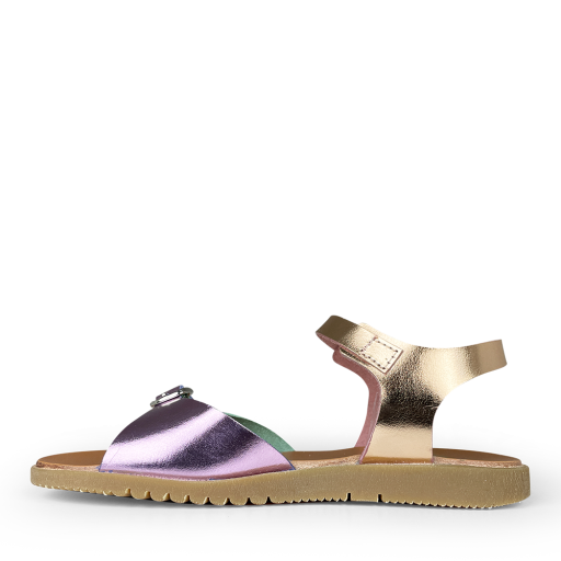 Gallucci sandals Sandal champagne, lilac and green