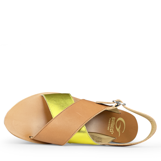Gallucci sandals Sandal cognac and gold