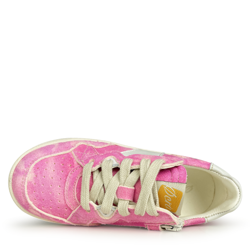 Ocra trainer Pink sneakers with white accent