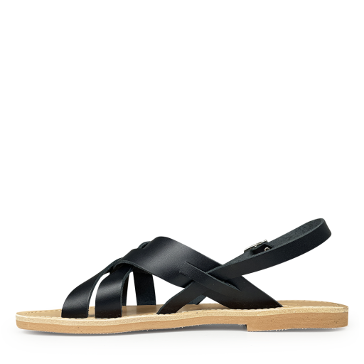 Thluto sandals Black leather slippers