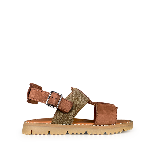 Kids shoe online Romagnoli  sandals Brown khaki andal