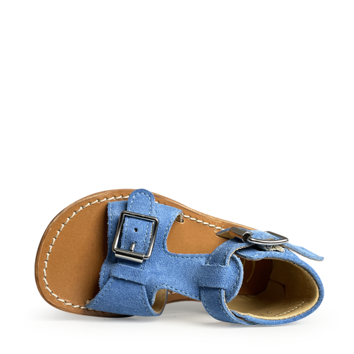 Gallucci sandalen Blauwe sandaal met gespen