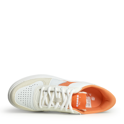 Diadora sneaker Witte sneaker met oranje