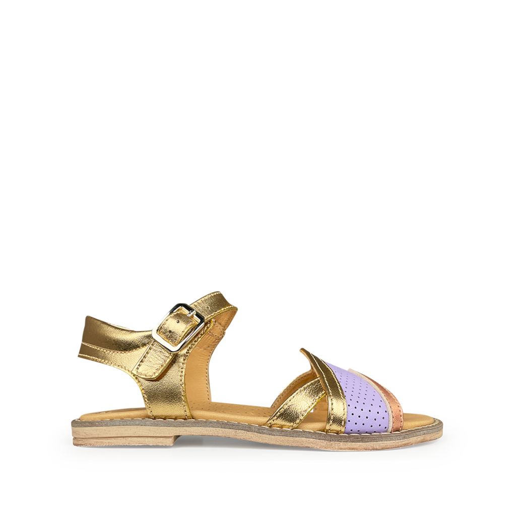 Rondinella sandalen Sandaal goud en lila
