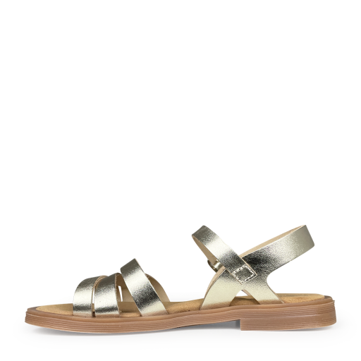 Beberlis sandalen Sandaal goud zacht metallic