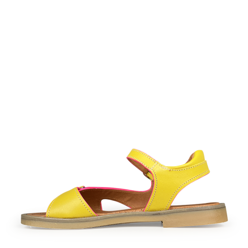 Romagnoli  sandals Yellow sandal with rose