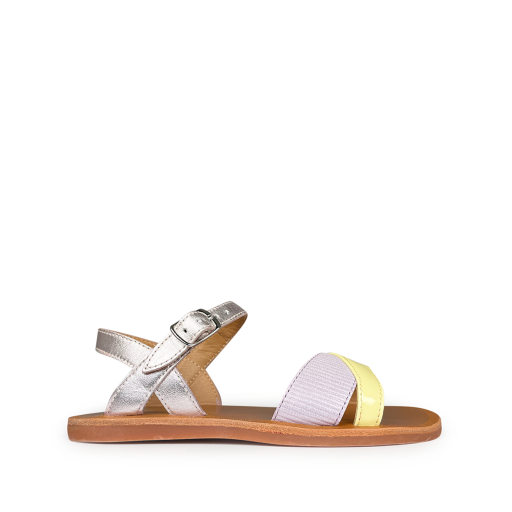 Kids shoe online Pom d'api sandals Pink sandal with crossed straps