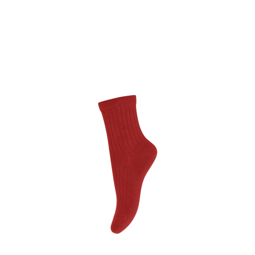 Kinderschoen online mp Denmark korte kousen Katoen rib sokken rood