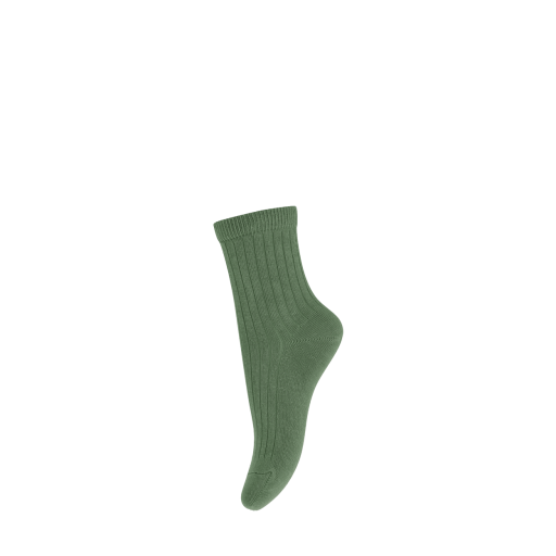 Kids shoe online mp Denmark short socks Green cotton ribbed socks