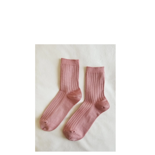 Kinderschoen online Le Bon Shoppe korte kousen Her socks - Roze