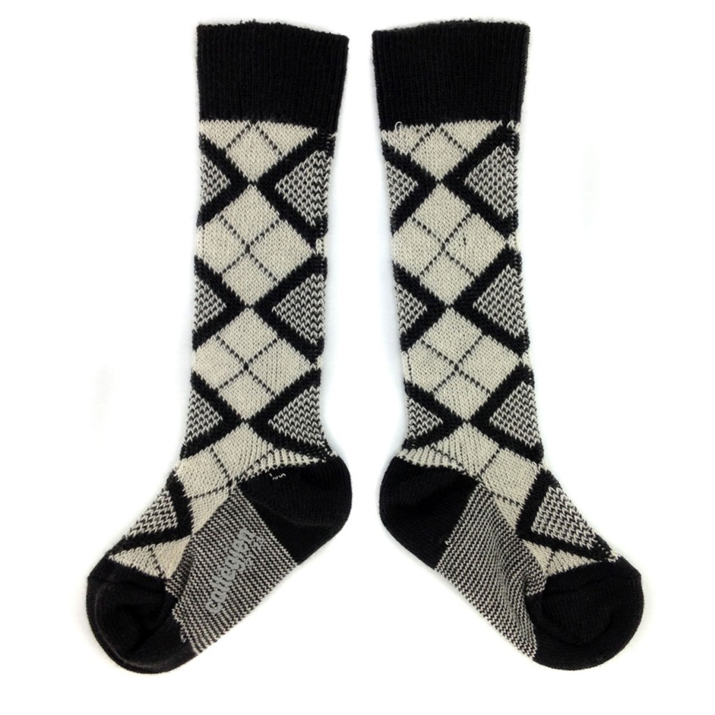 Collegien - Long socks black/white