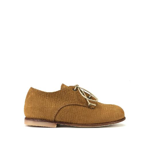 Kids shoe online Pp Derby's Derby in brown leather with structure