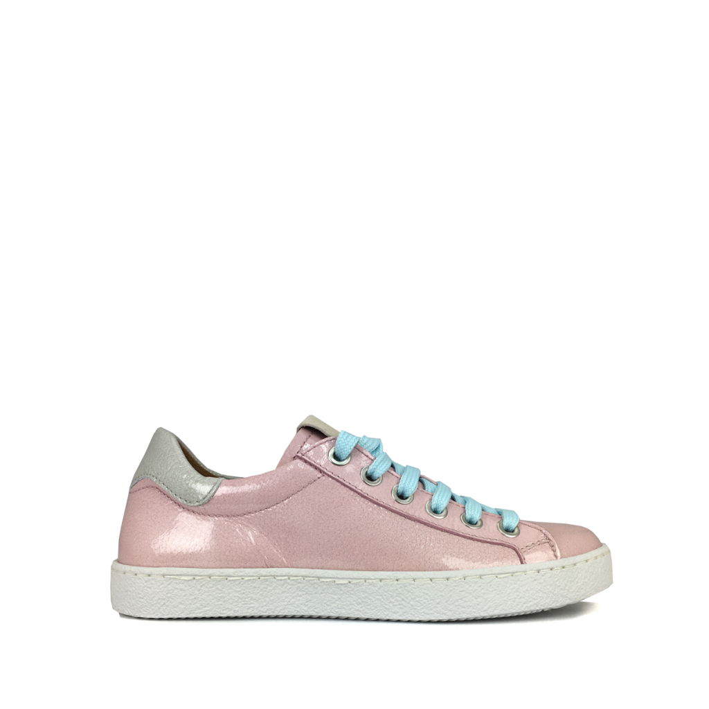 MAA - Roze lage sneaker in lakleder