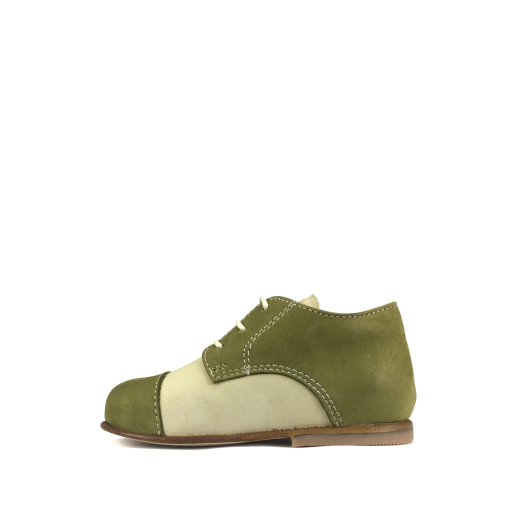 Ocra by Pops first walkers First stepper in beige and green