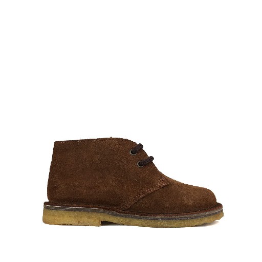 Kids shoe online Two Con Me by Pepe Boots Desert boot in brown suede
