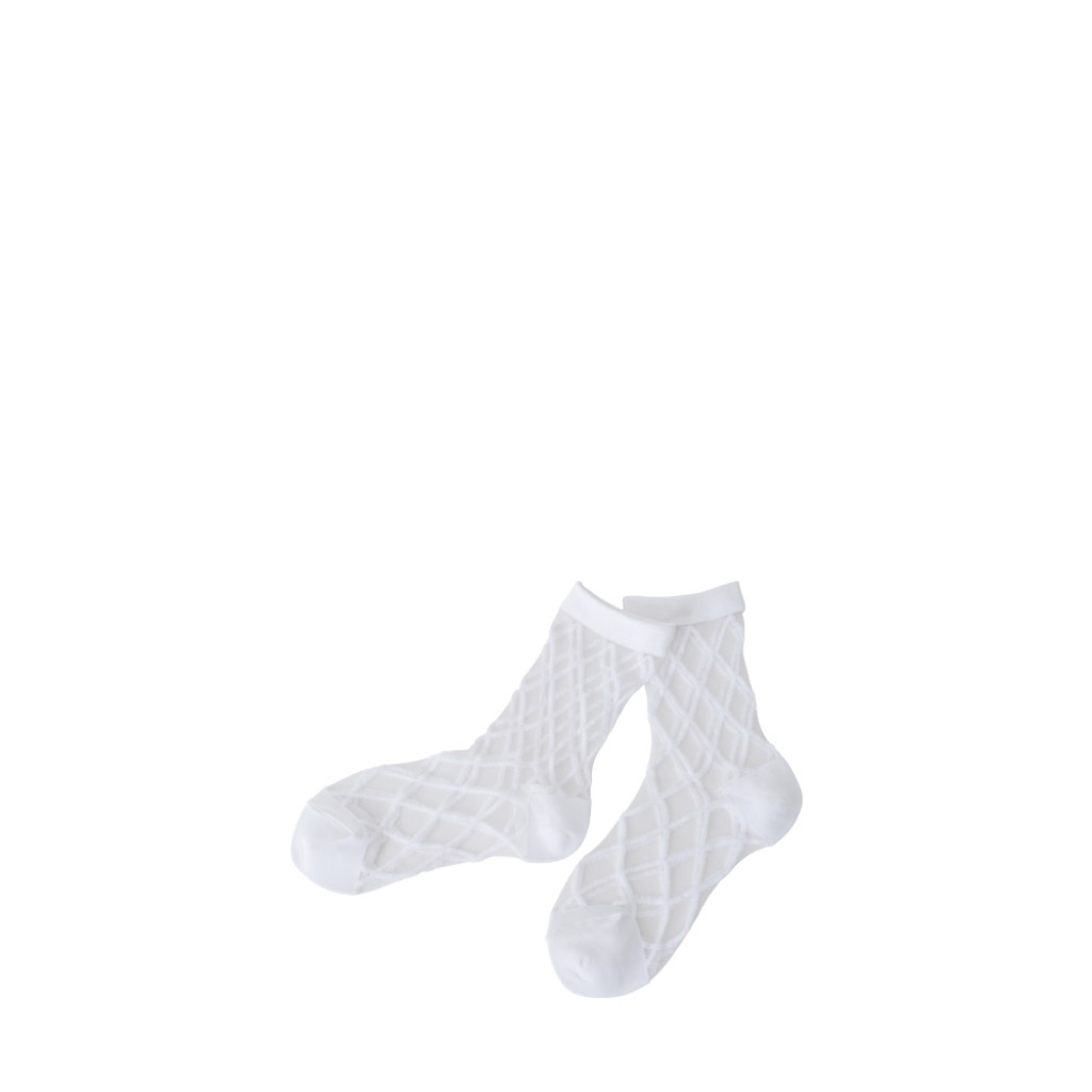East end Highlanders - Transparent socks off white