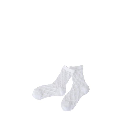 East end Highlanders short socks Transparent socks off white