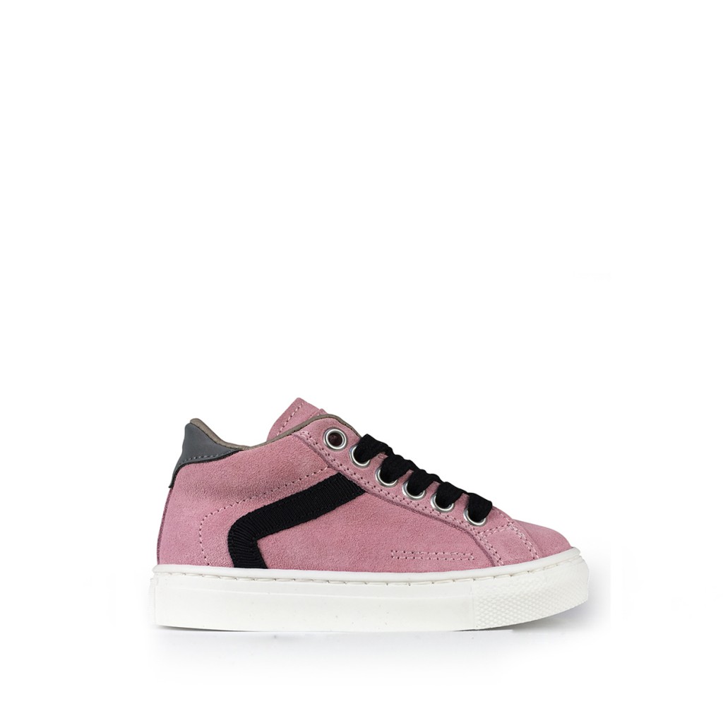 Jarrett - Pink velour sneaker