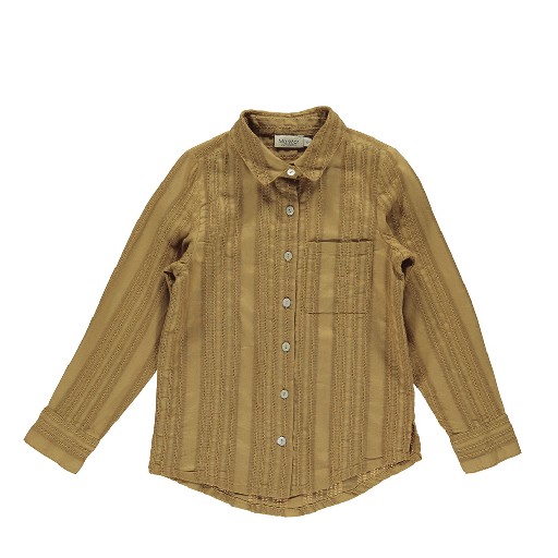 Kids shoe online MarMar Copenhagen blouses Brown blouse with embroidery