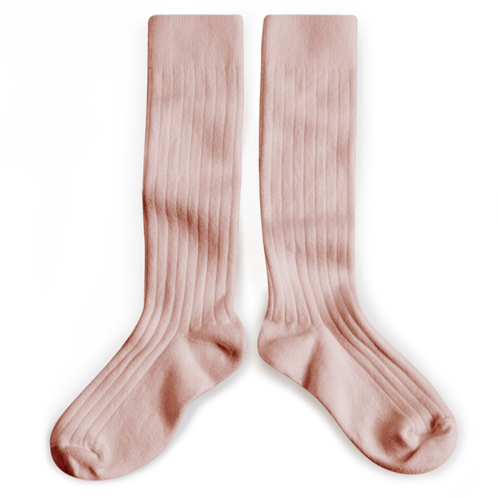 Collegien knee socks Knee socks color vieux rose