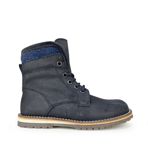 Kids shoe online Gallucci Boots Blue lace boots