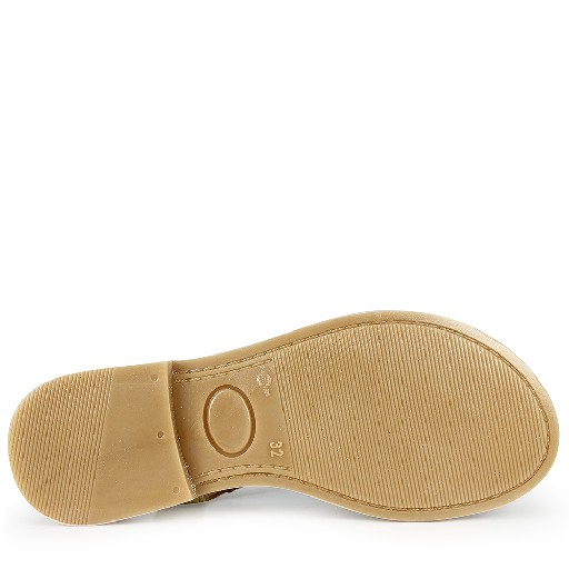 Ocra sandals Beige sandal 2 buckles