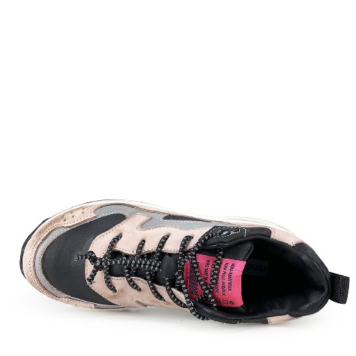 Rondinella sneaker Roze sneaker met zwart