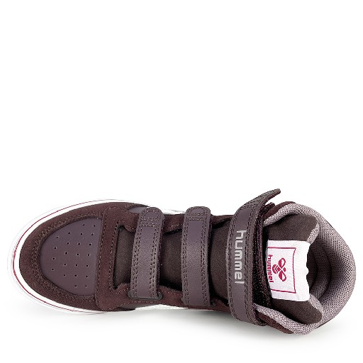 Hummel trainer Sturdy high dark purple sneaker with lining