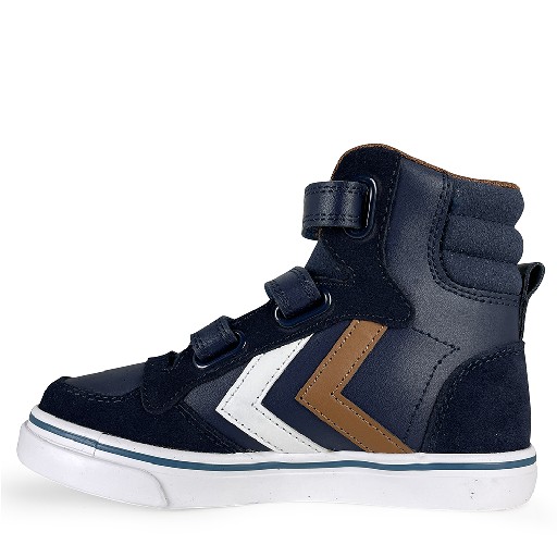 Hummel trainer Sturdy high blue sneaker with lining