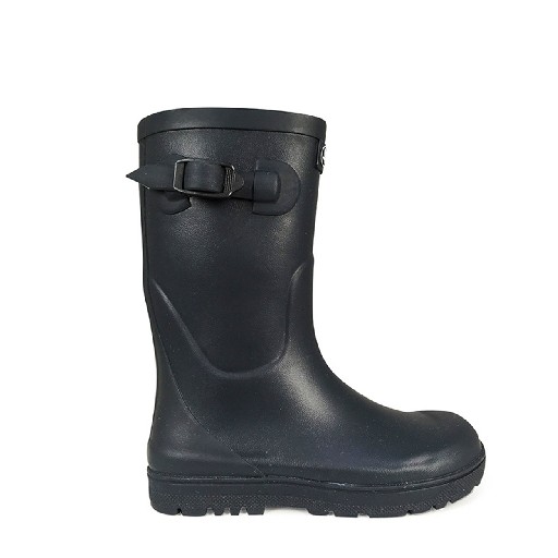 Kids shoe online Aigle wellington boots Navy Aigle boot with wool