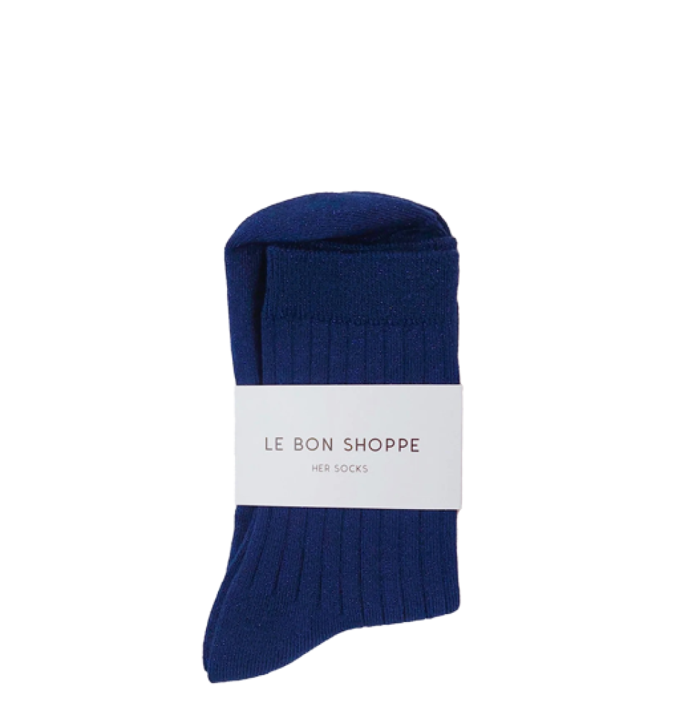 Le Bon Shoppe korte kousen Le Bon Shoppe - her socks - Sapphire glitter