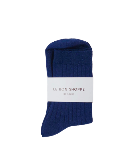 Le Bon Shoppe short socks Le Bon Shoppe -her socks - Sapphire glitter